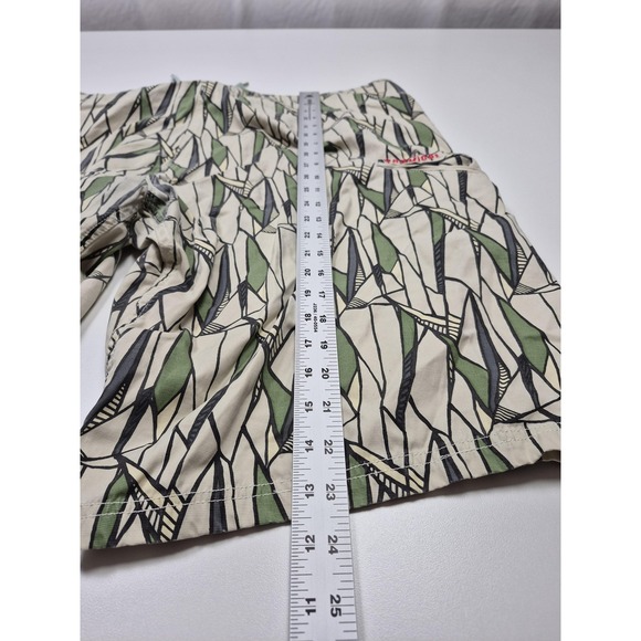 Gramicci Swim Shorts Mens 40 Beige Tropical Geometric Print Drawstring - Picture 9 of 14